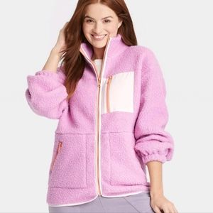 Nwt never worn pink zip jacket